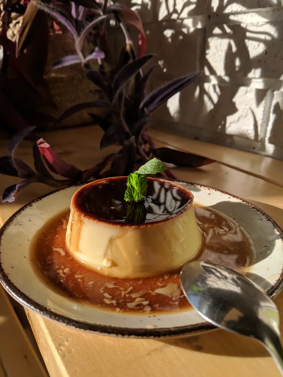Caramel Flan Cake, Rustle & Still Café