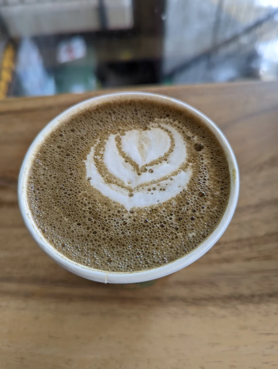 Hojicha Latte, Rustle & Still Café