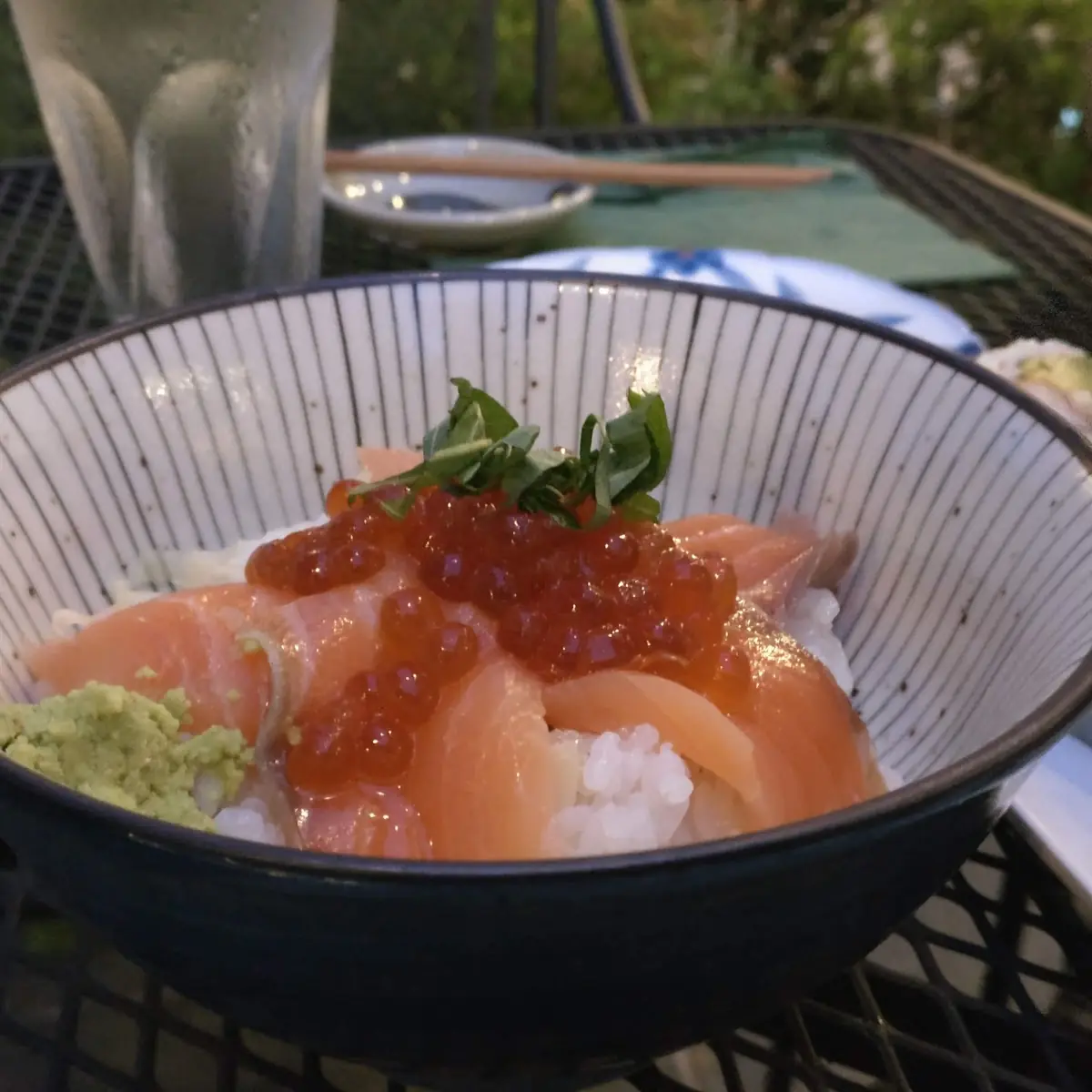 Spicy Sashimi Rice Bowl w Miso Soup