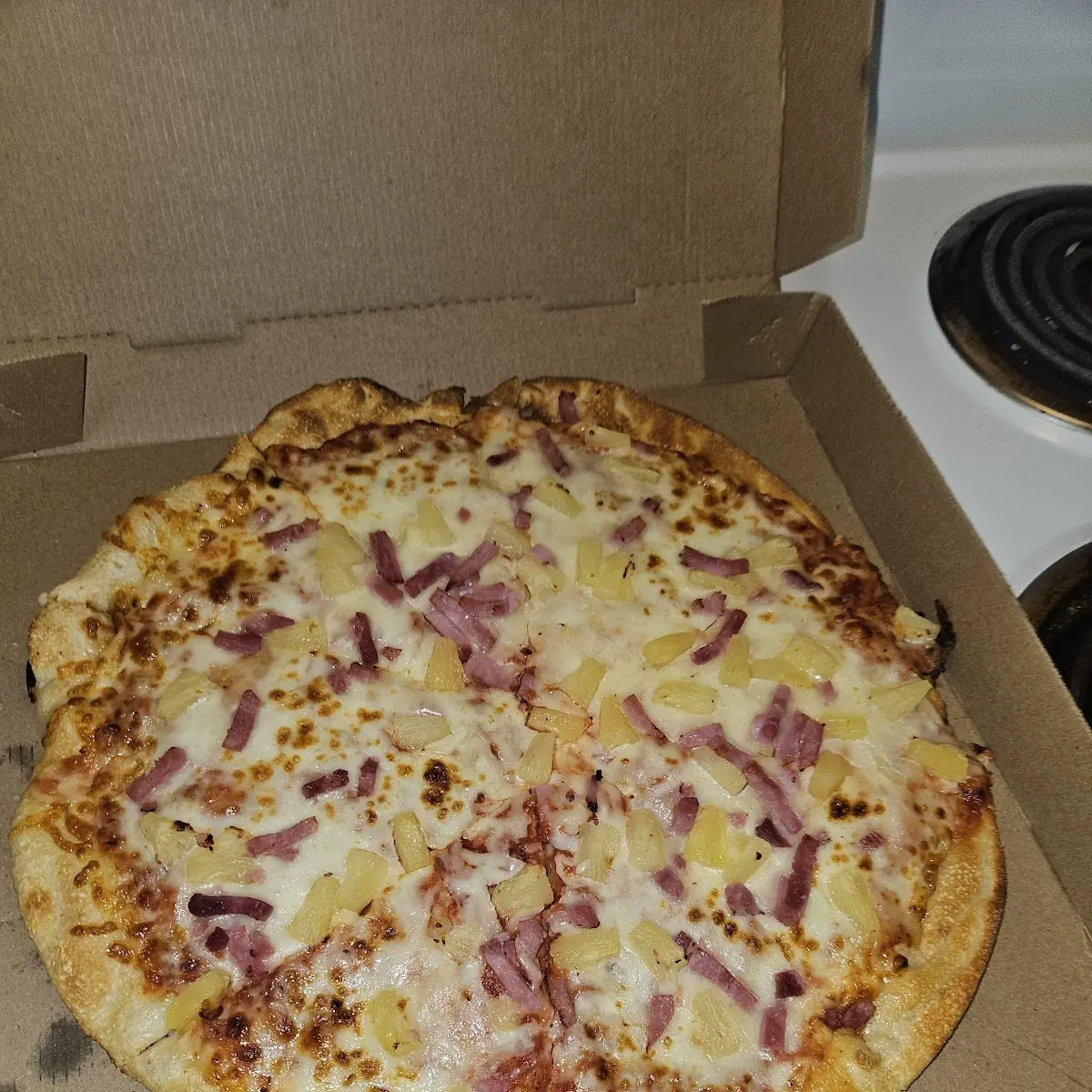 Cold Flat Hulu Hawaiian Pizza