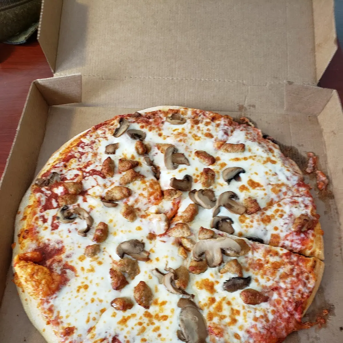 Italian Sausage and Mushroom Pizza