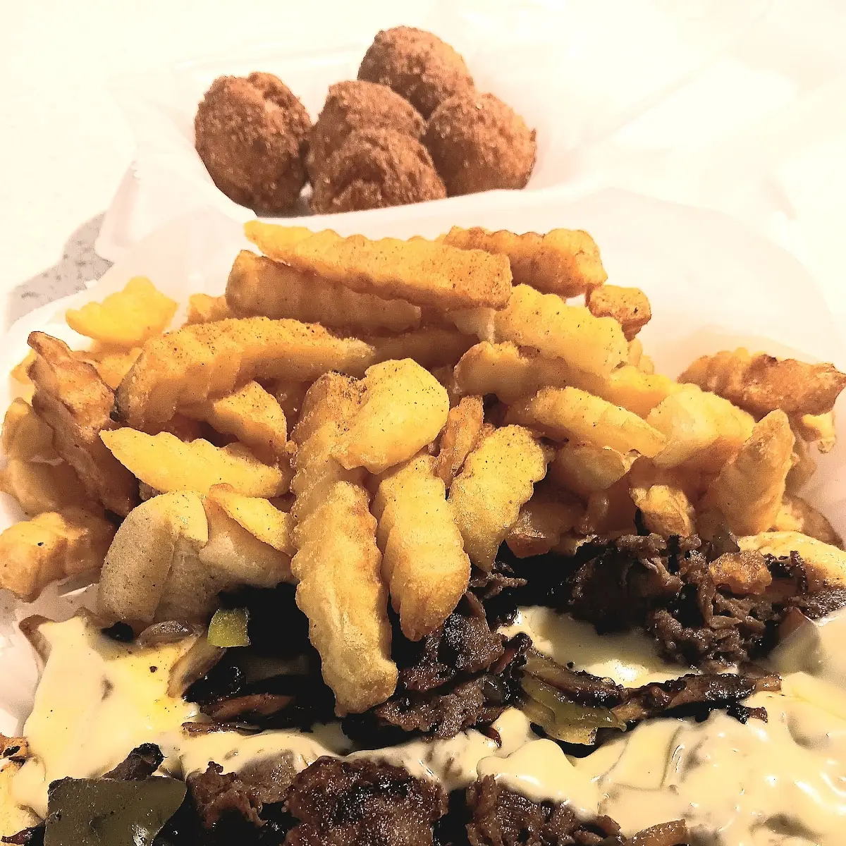 Philly Cheesesteak and Fries