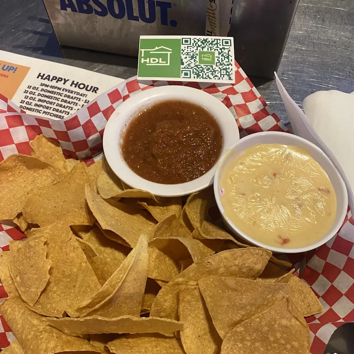 Salsa and Queso Dip