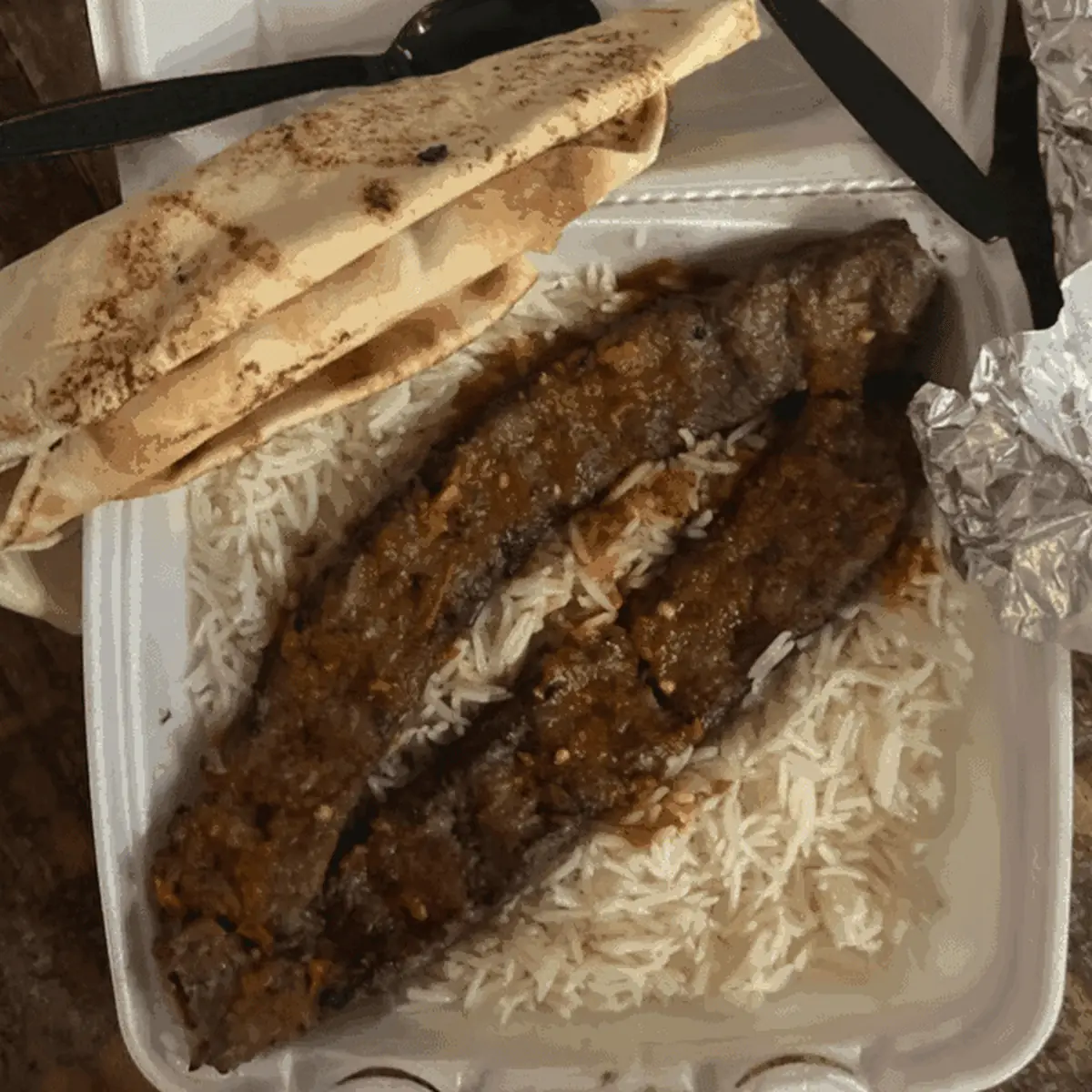 Koobideh Kebab with Saffron Rice