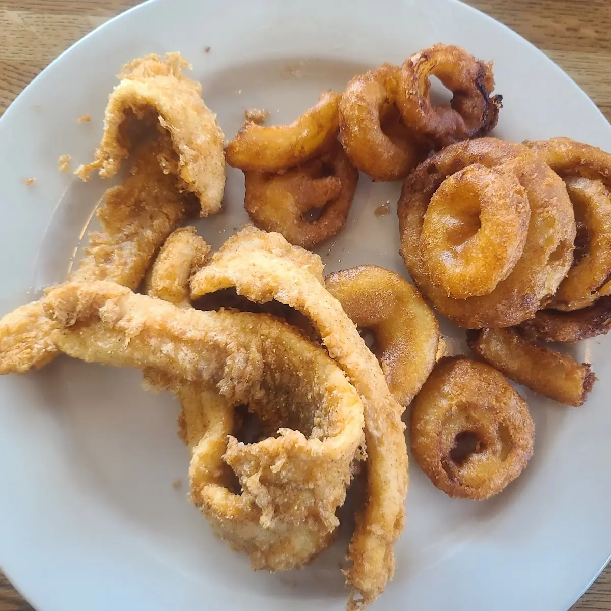 Pollock and Onion Rings