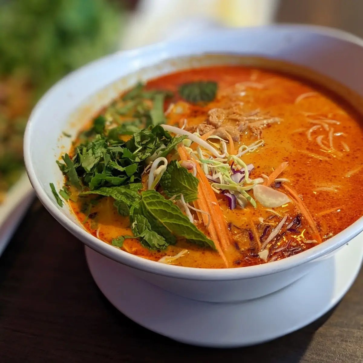 Red Curry Noodle Soup Kao Pboon