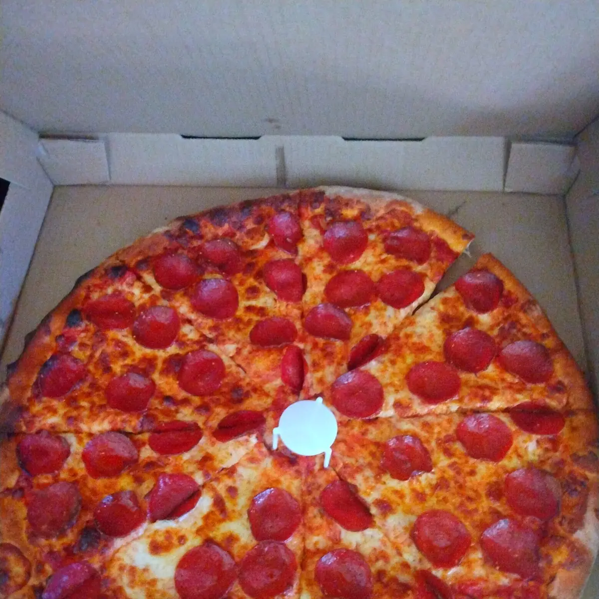 Pepperoni Pizza 2x Well Done