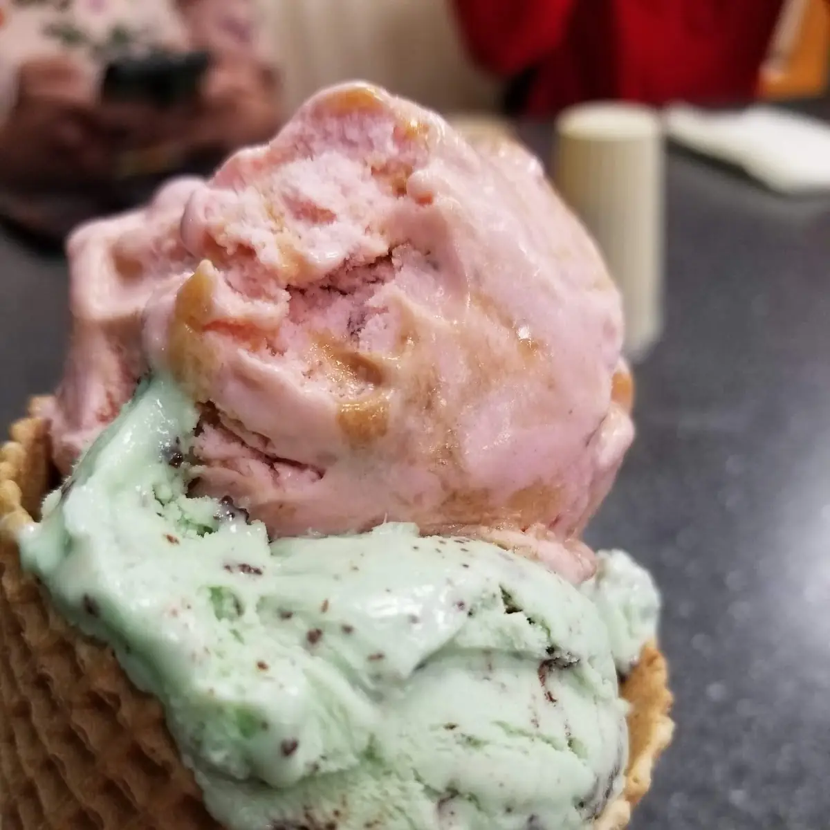 Strawberry Blondie and Mint Chocolate Chip