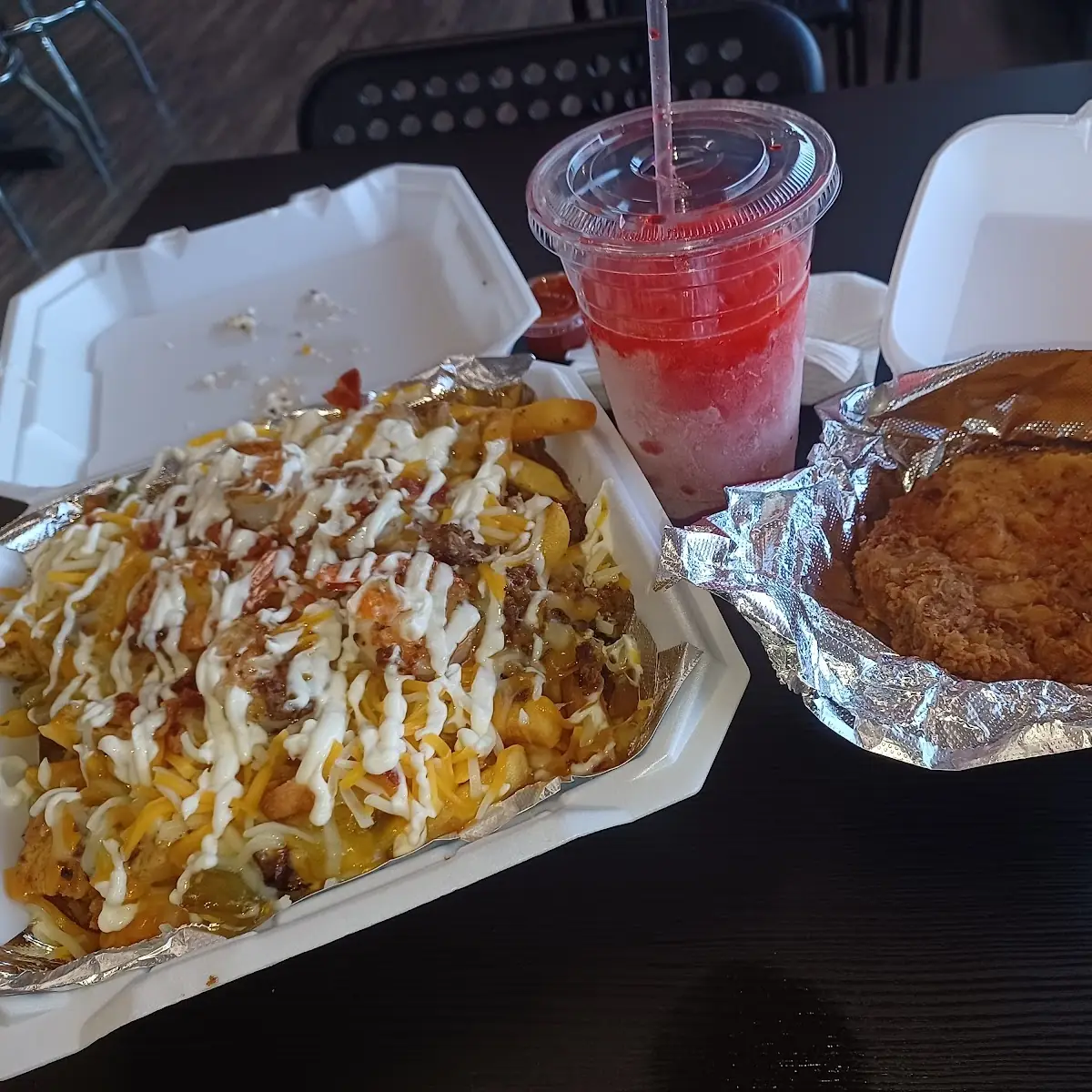 Loaded Fries & Pork Chops