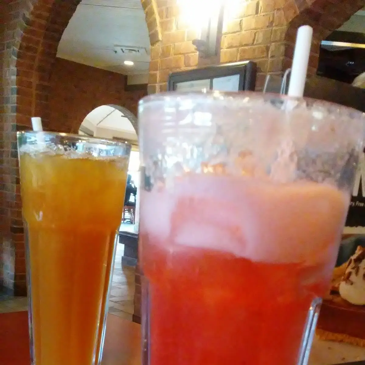 Peach Tea and Strawberry Lemonade