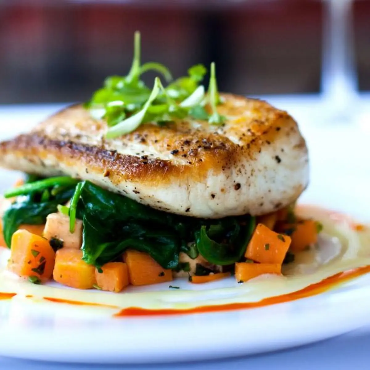Pan Seared Chilean Seabass