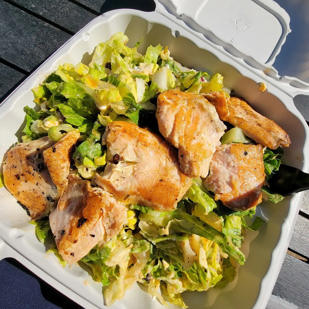 Slow Roasted Chicken Thighs Salad