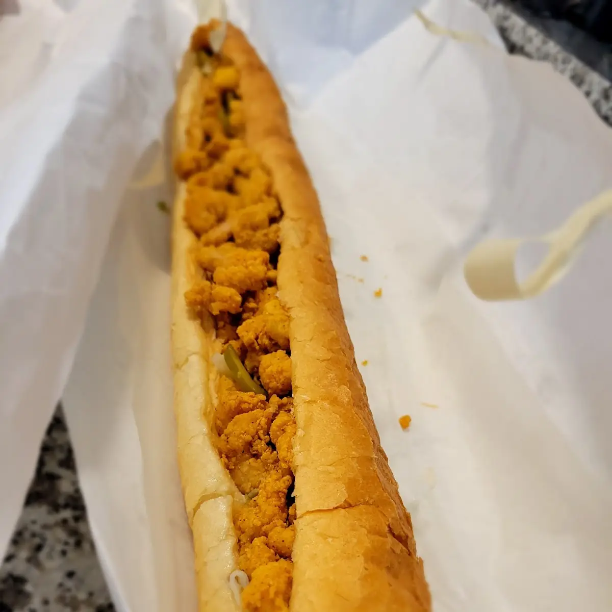 Grilled Shrimp Poboy
