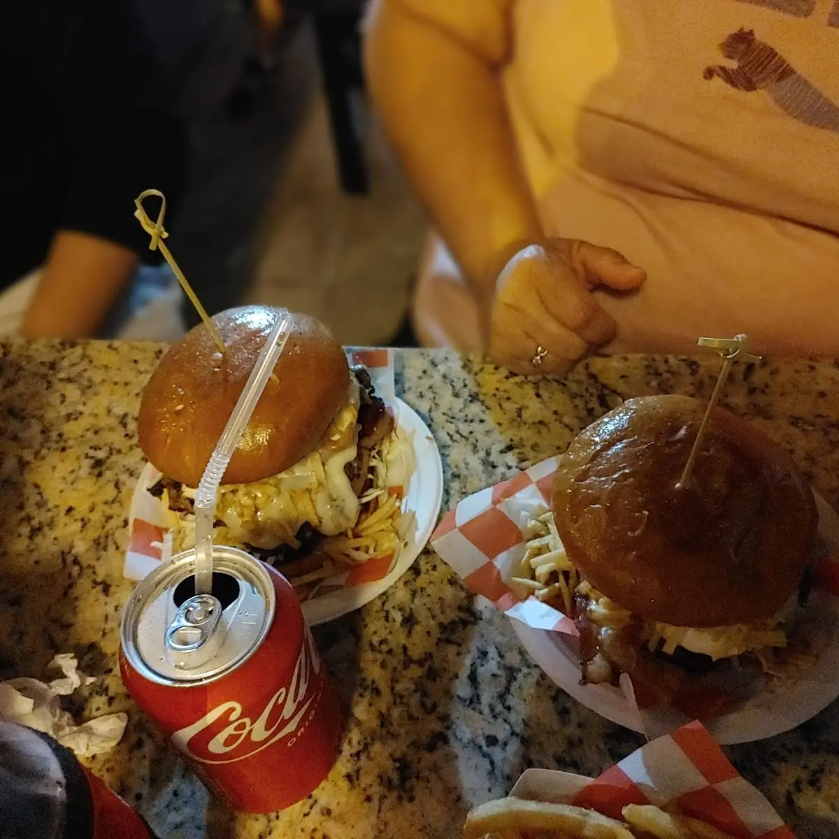 Double Cheese Burger and Fries