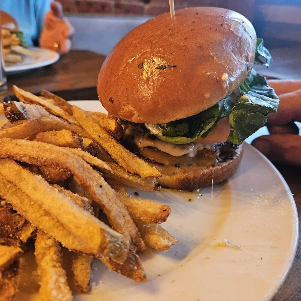 Double Bacon Blue Cheese Burger
