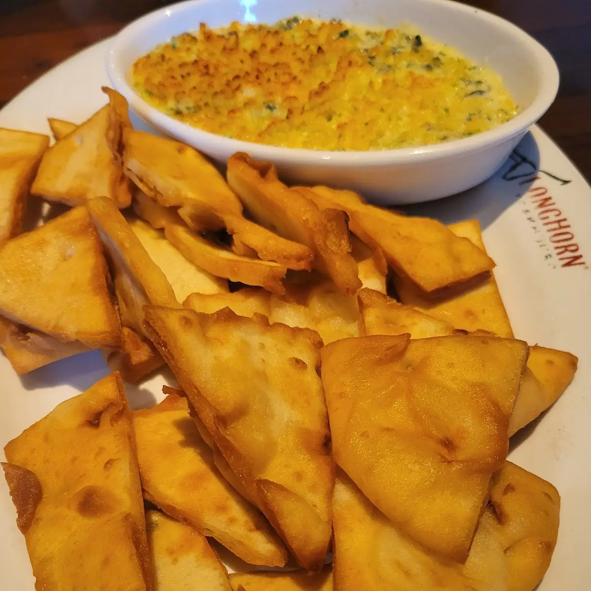Parmesan Crusted Spinach Dip