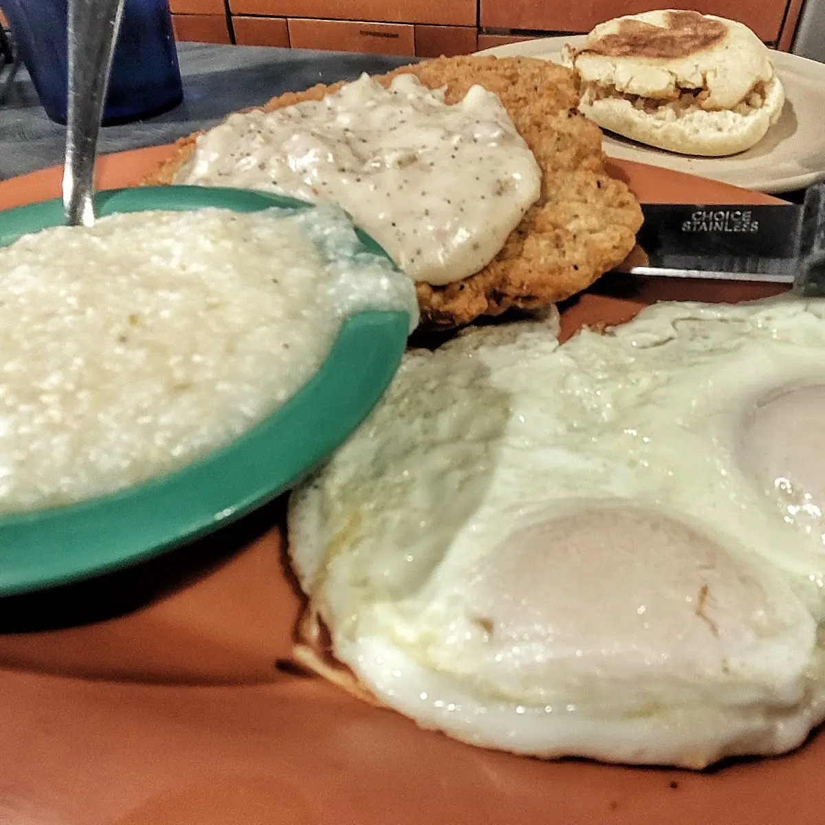 Country Fried Steak and Eggs