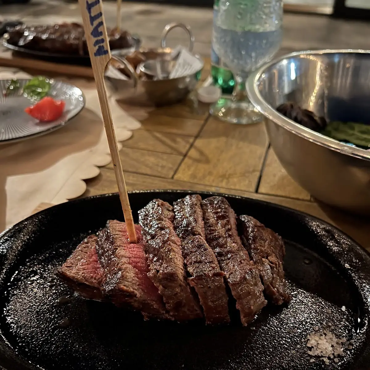 Seared Steak on Cast Iron