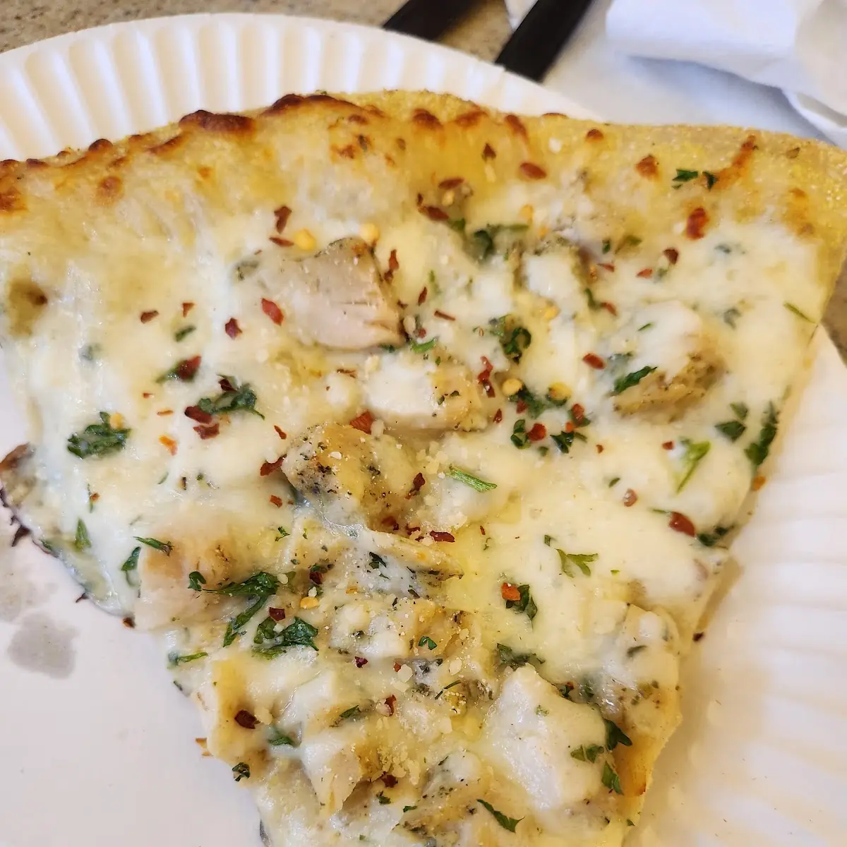 Chicken Alfredo Pizza