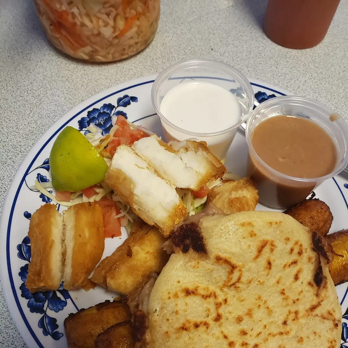 Pupusas and Fried Yuca