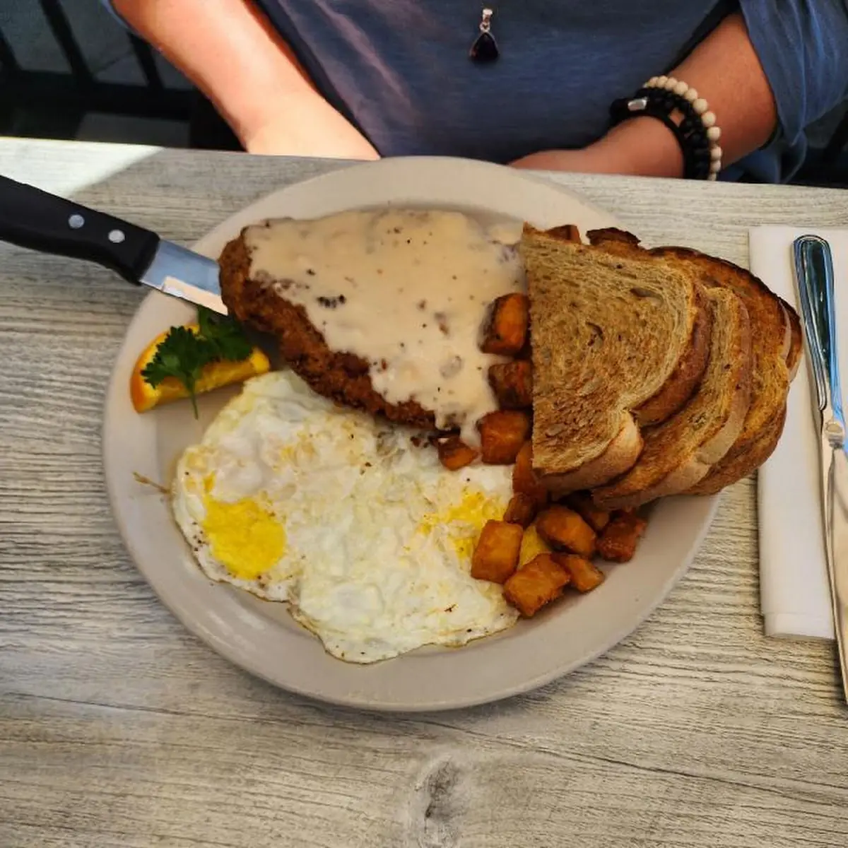 Country Fried Steak & Eggs