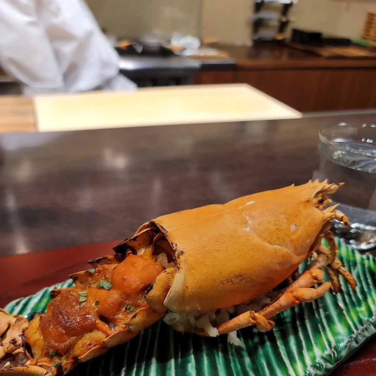 Baked Uni and Lobster Tail