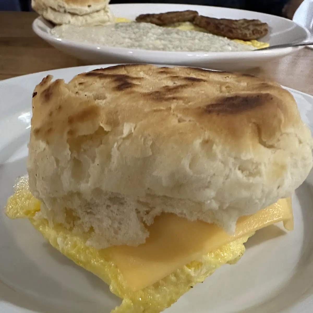 Egg and Cheese Biscuit Sandwich
