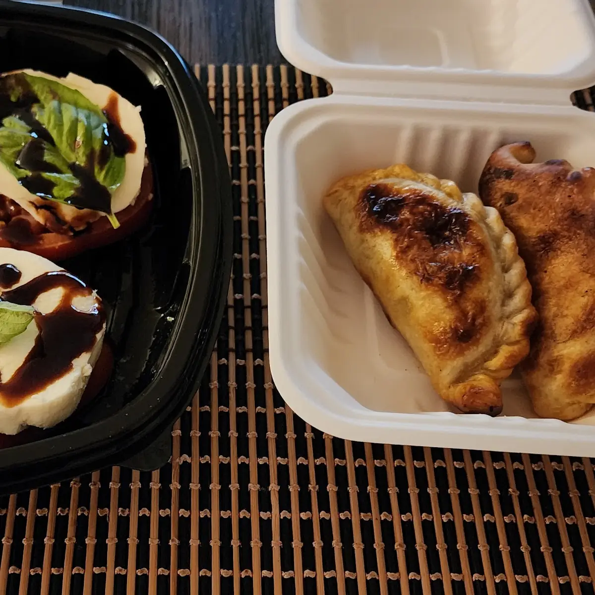 Caprese Salad and Beef Empanadas