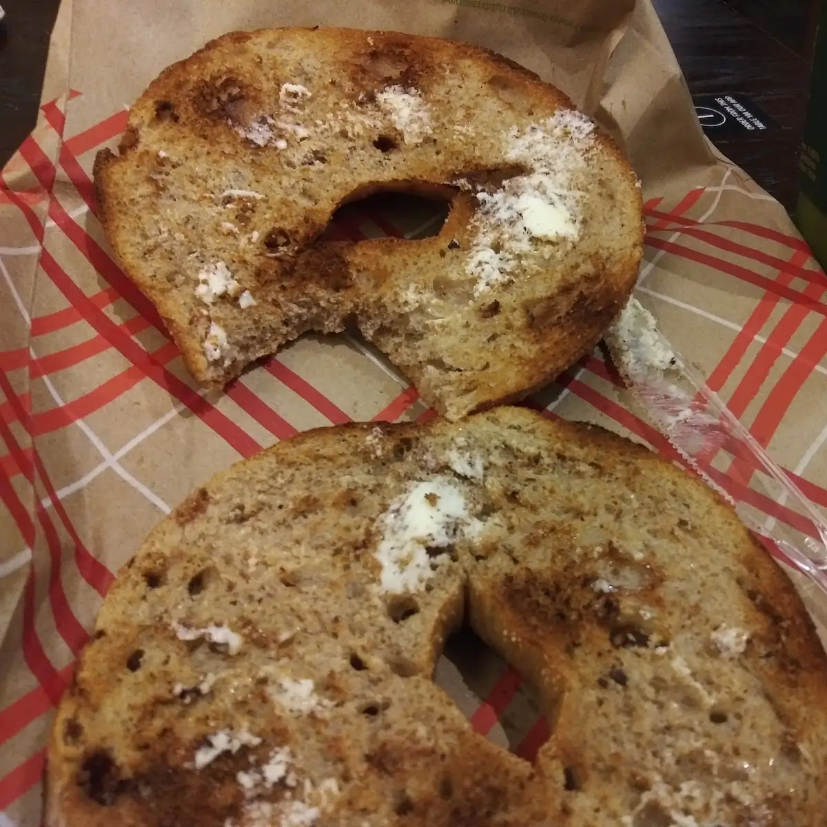 Cinnamon Raisin Bagel with Butter