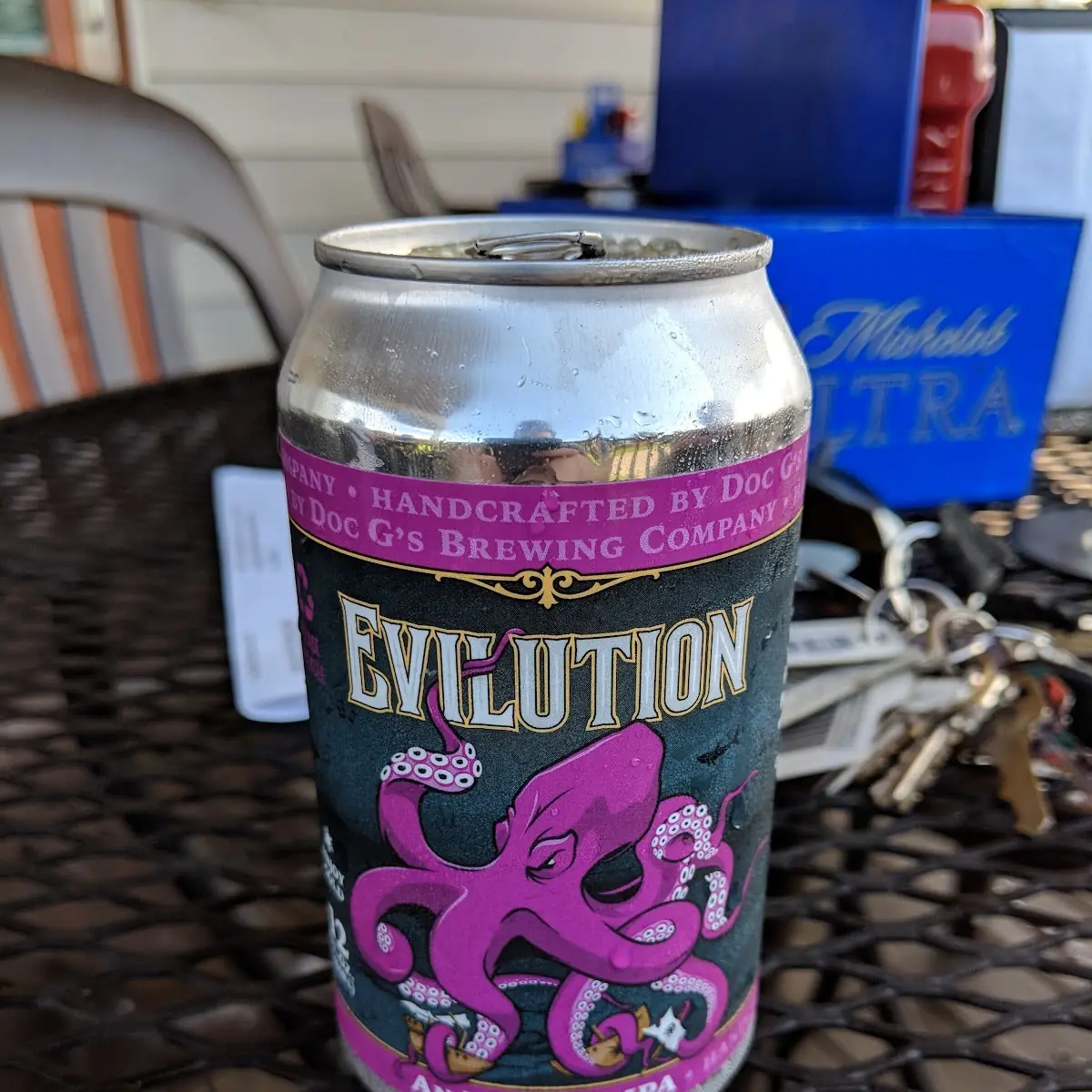 Evilution IPA by Doc G's Brewing Company