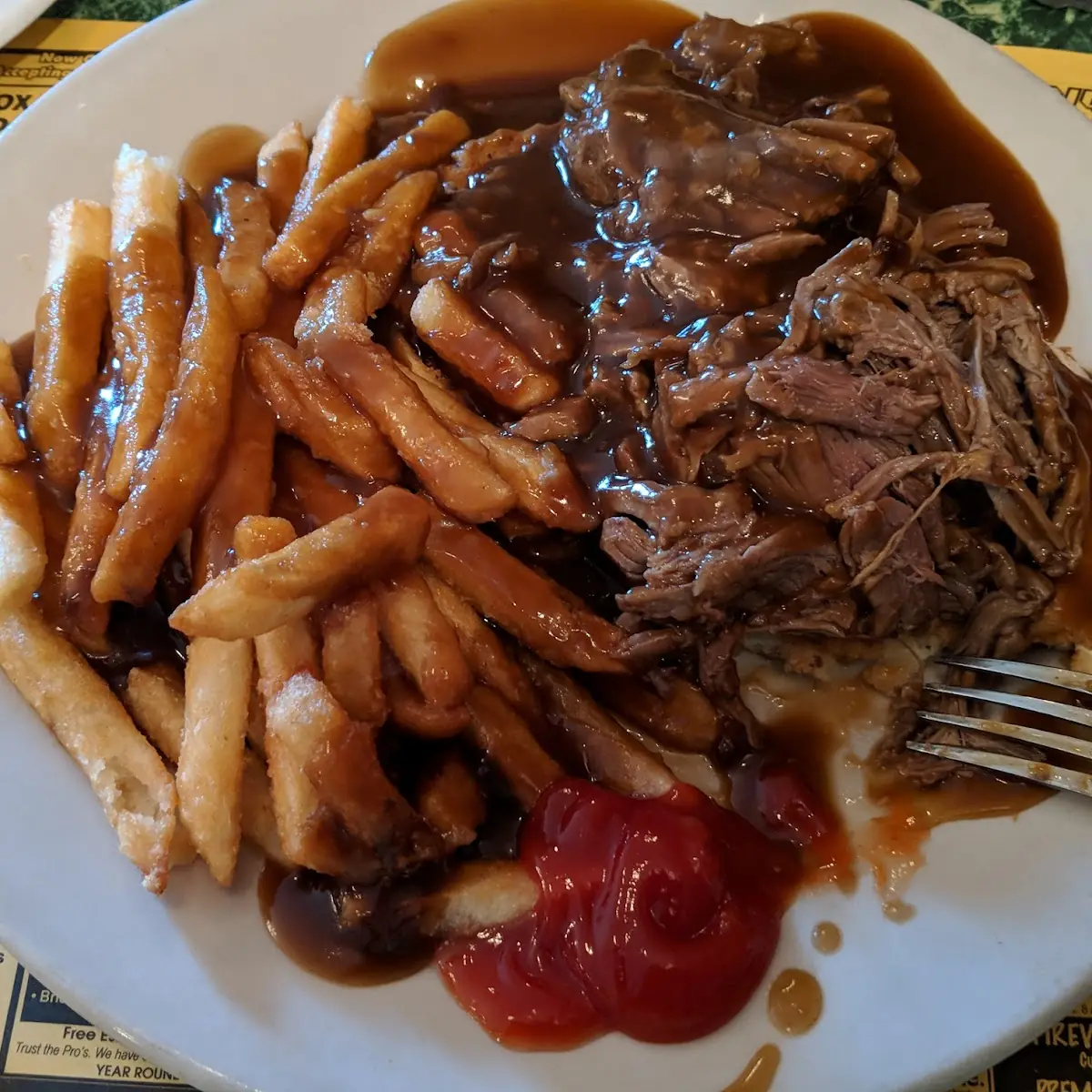 Open Faced Hot Roast Beef Sand