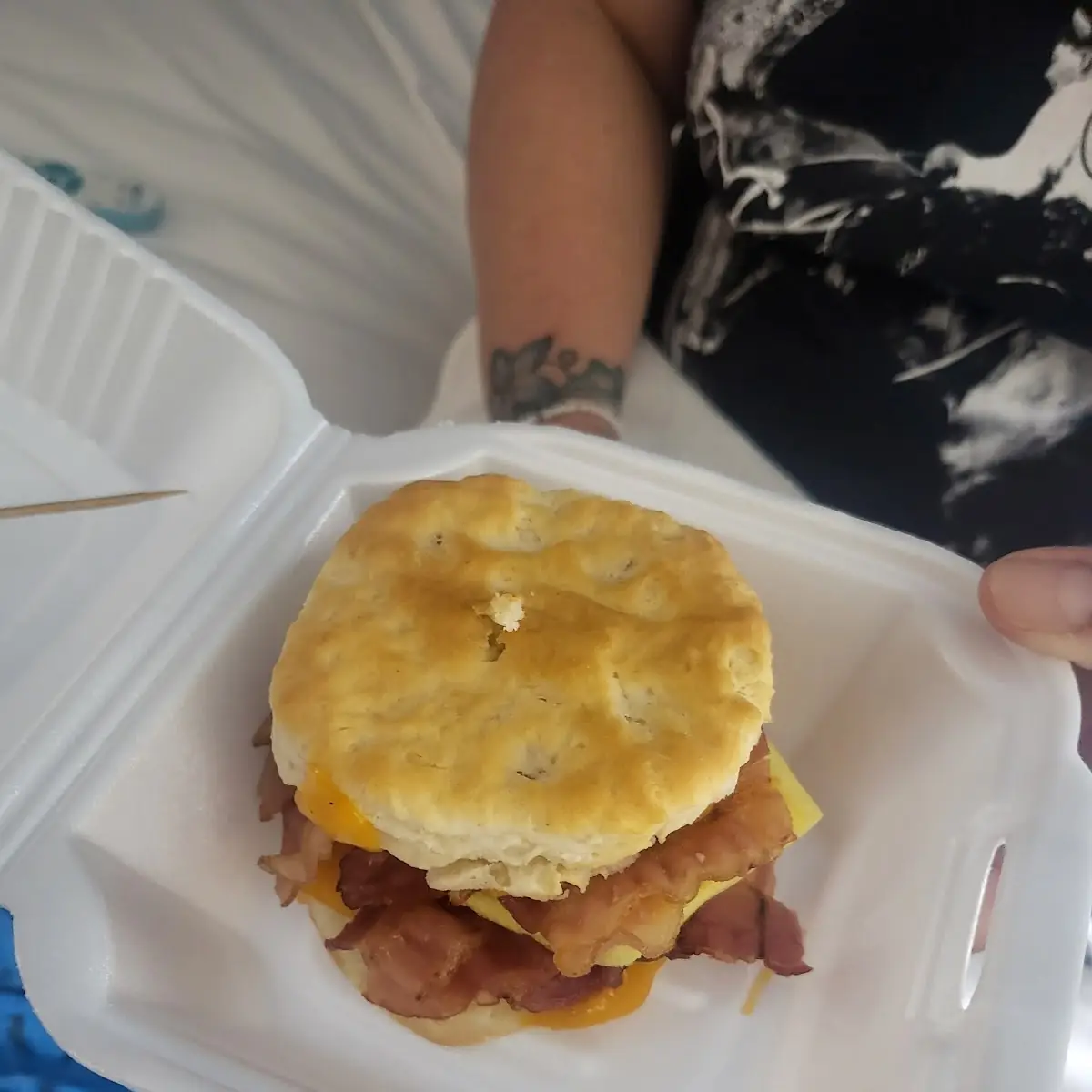 Bacon Egg and Cheese Biscuit