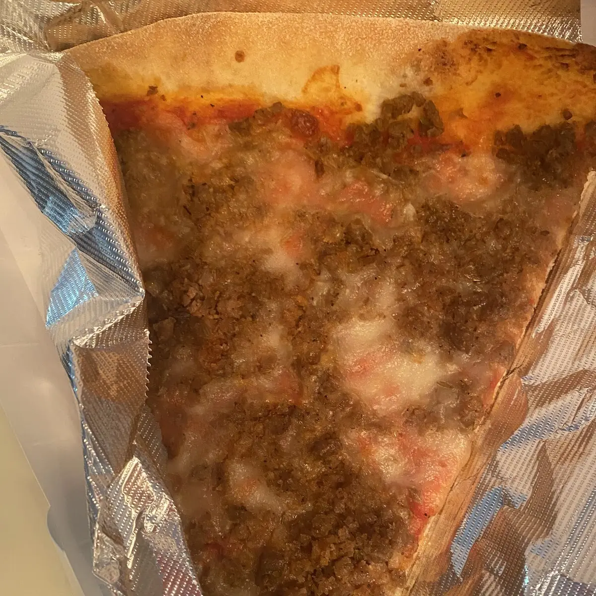 Sausage Pizza Slice