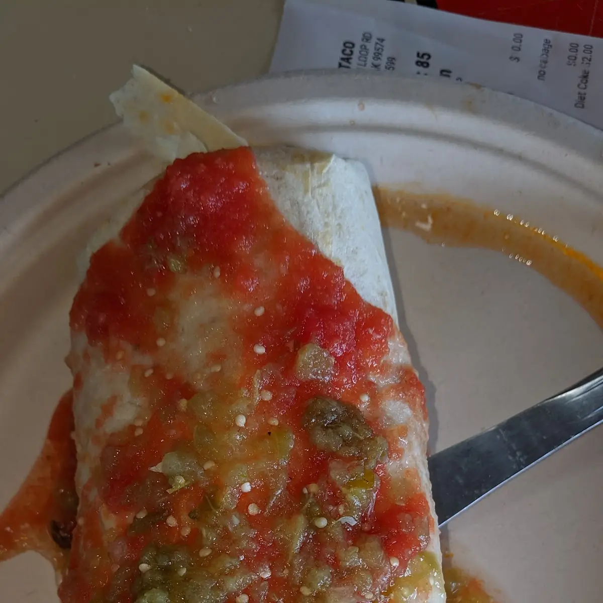 Shredded Chicken Burrito