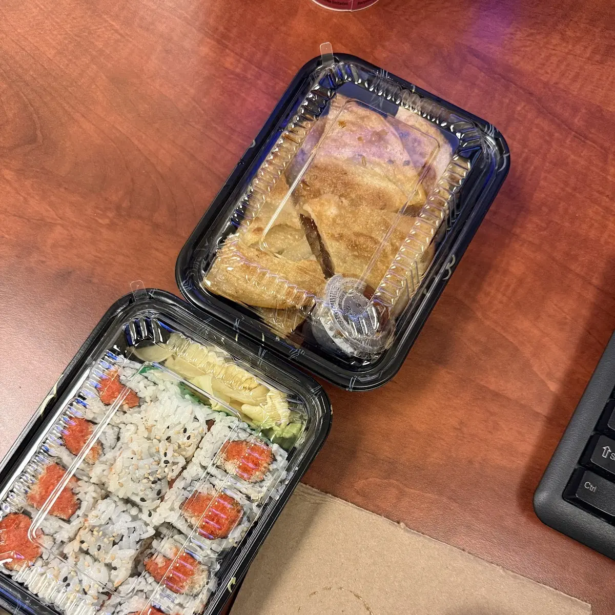 Spicy Tuna Roll and Scallion Pancakes