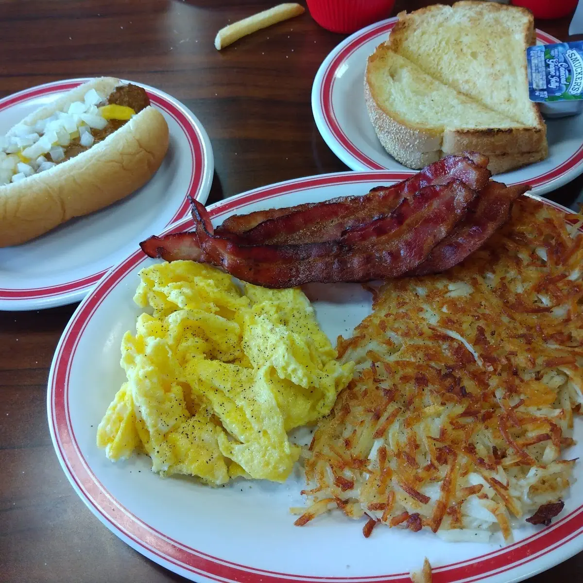 Western Omelette and Hash Browns