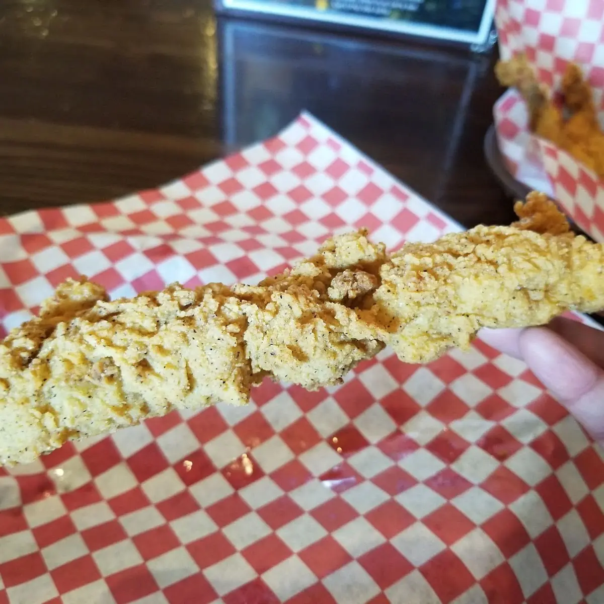 Alligator Basket with Potato Salad