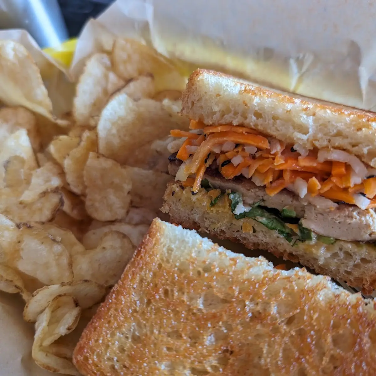 TLT Tempeh Lettuce Tomato Sandwich