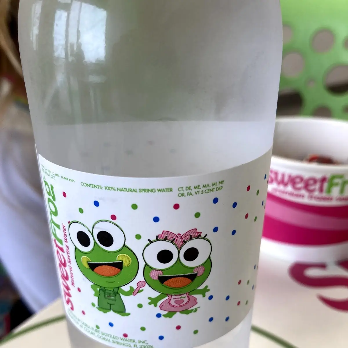 Water Bottle with Sweetfrog Logo