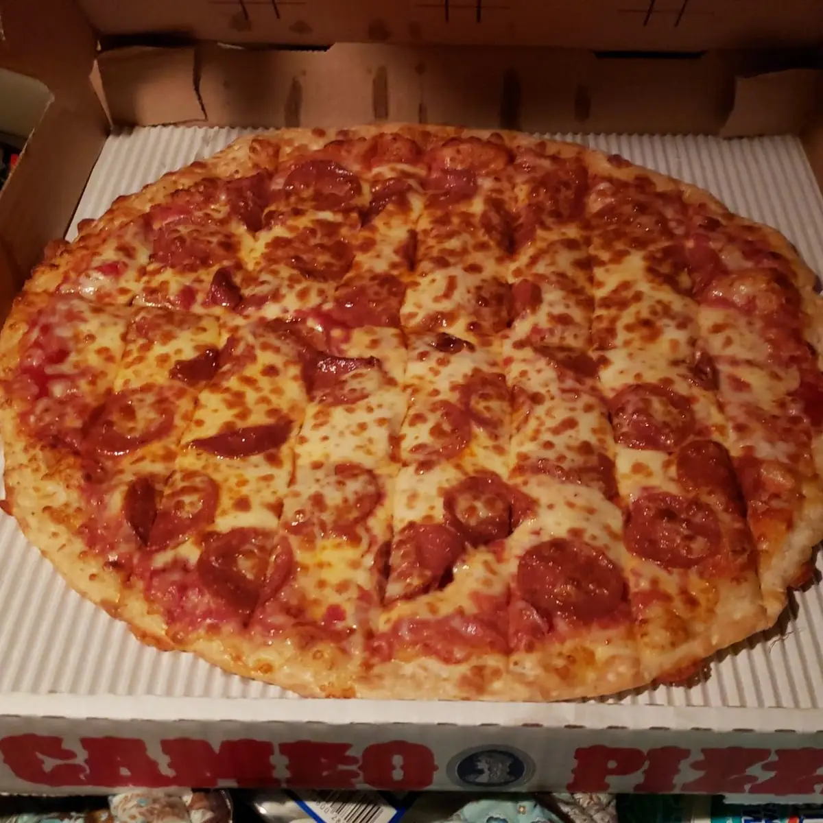 Extra Cheese and Pepperoni Pizza