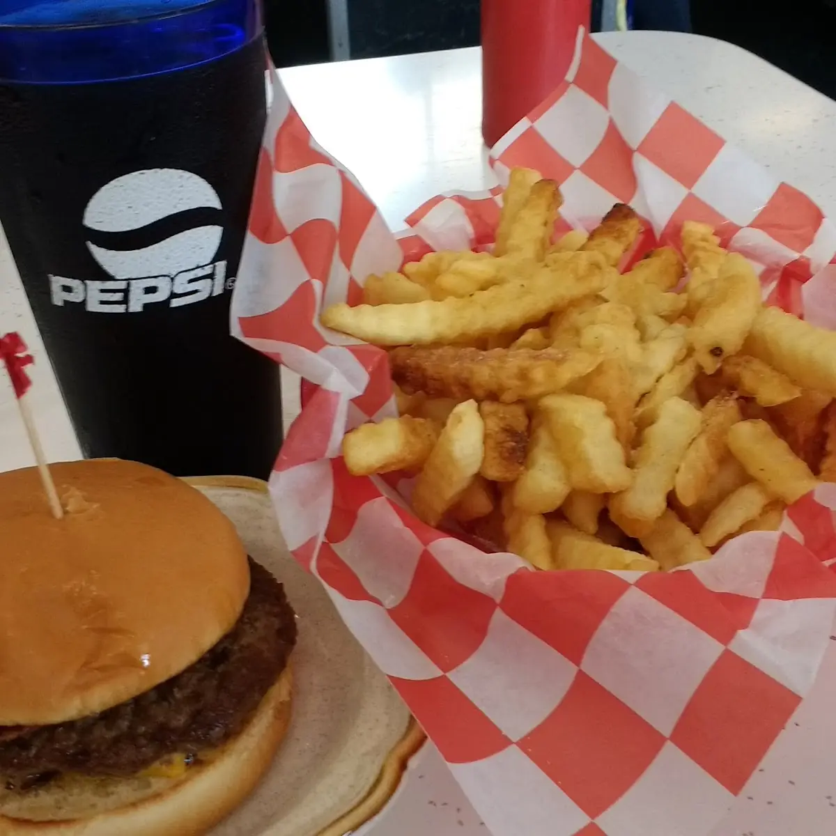 Burger and Fries