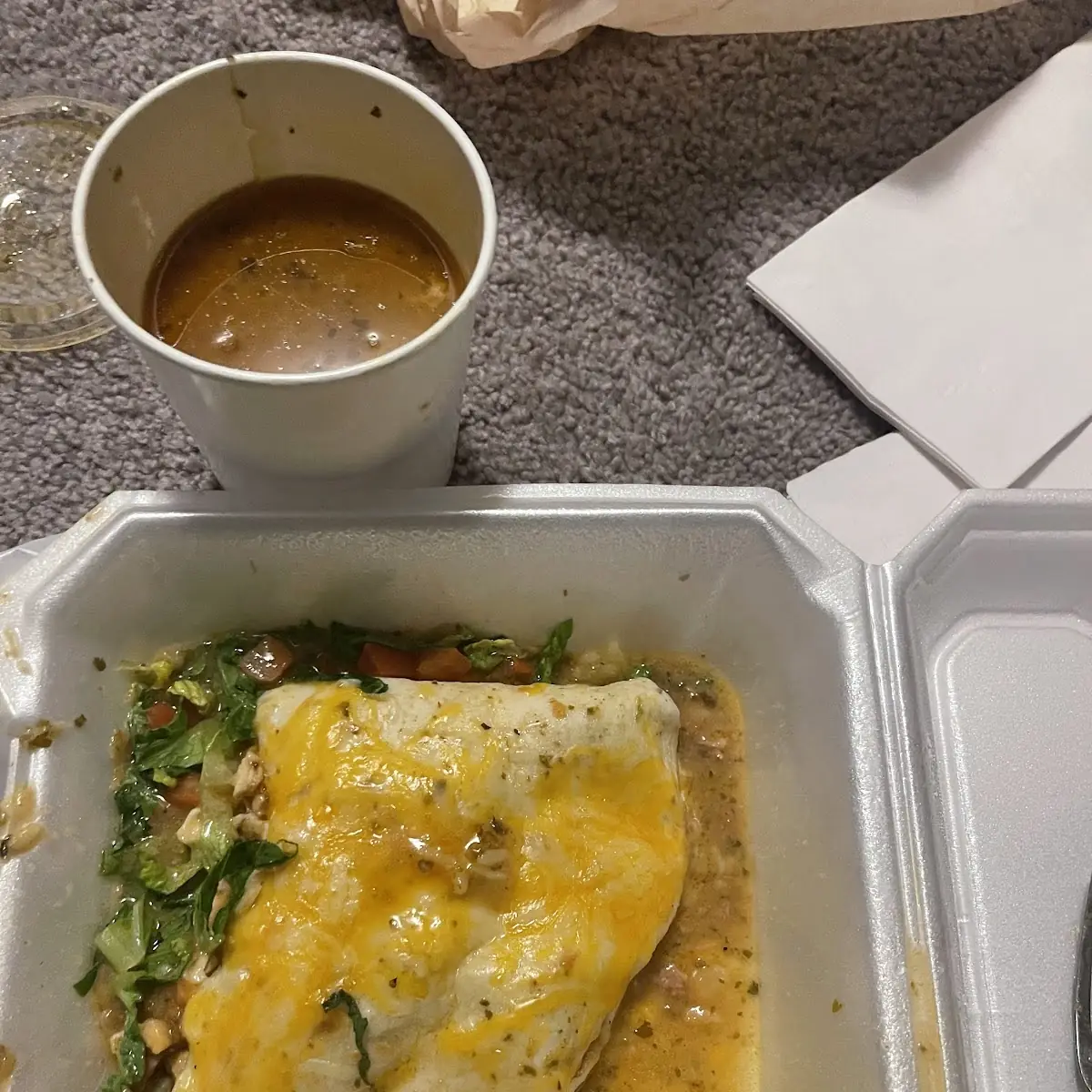 Smothered Bean Burrito