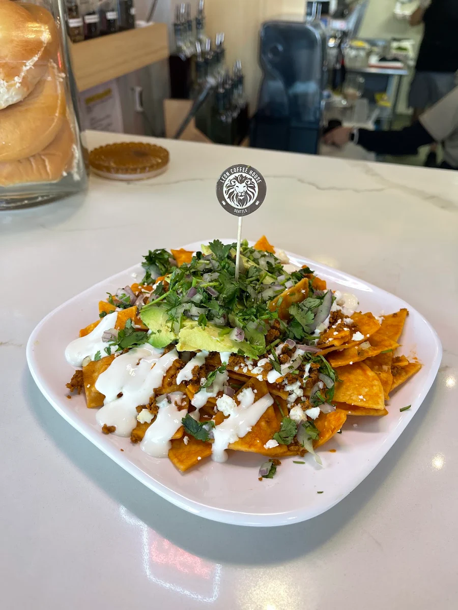 Chicken Chilaquiles with Avocado Slices