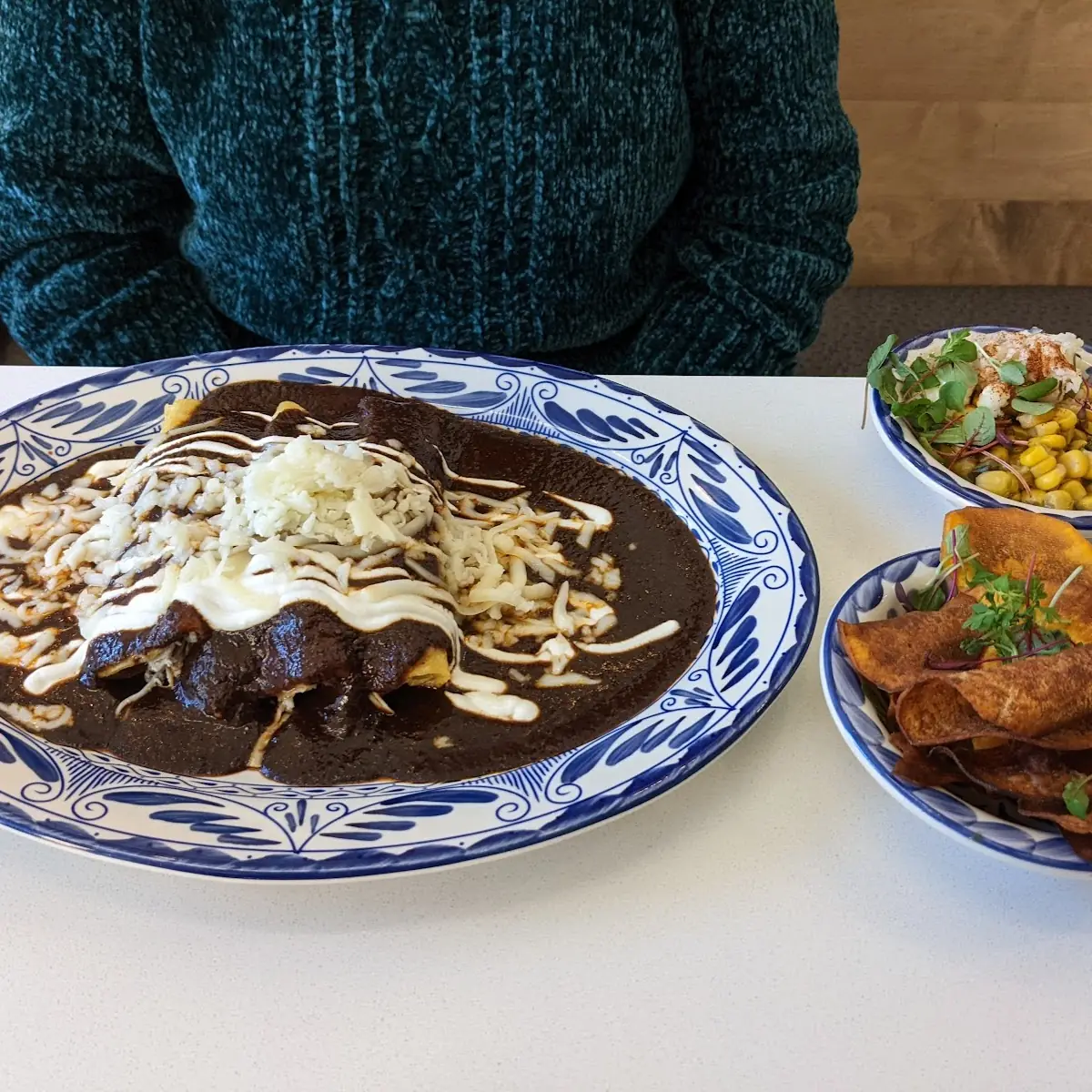 Enmoladas Chicken Enchiladas with Mole Sauce