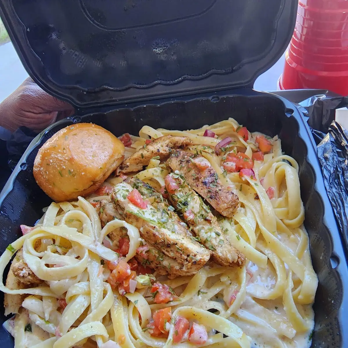 Fettuccine Alfredo with Cajun Chicken