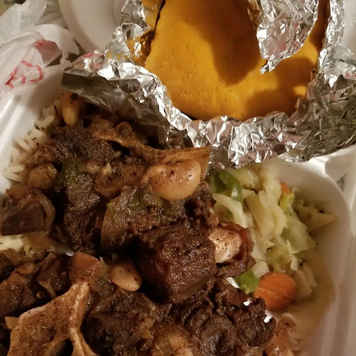 Oxtails with Beef Patty