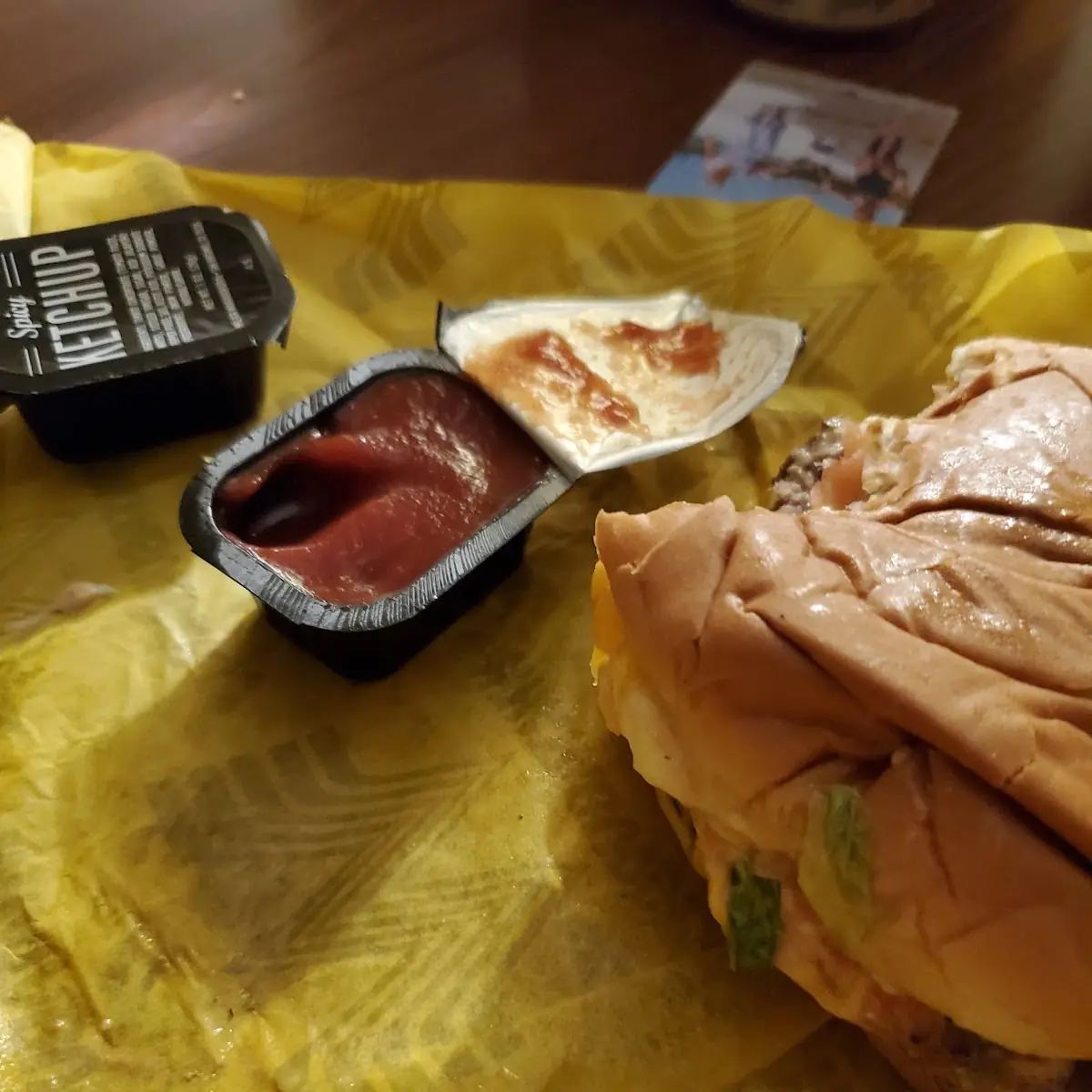 Double Cheeseburger with Spicy Ketchup