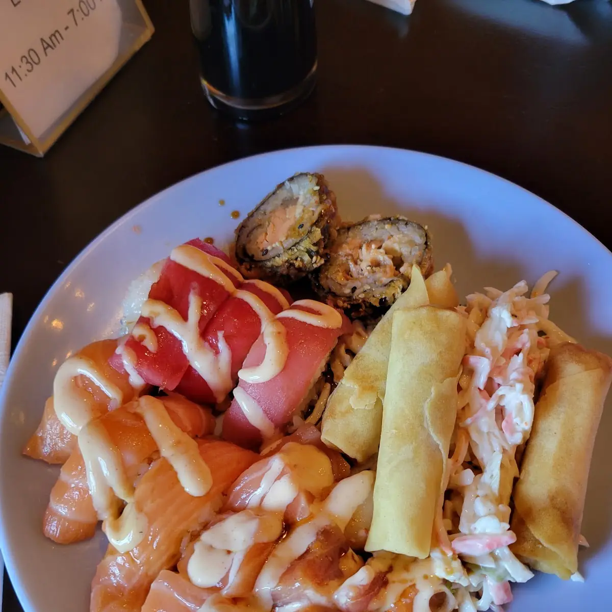 Assortment of Sushi and Sashimi