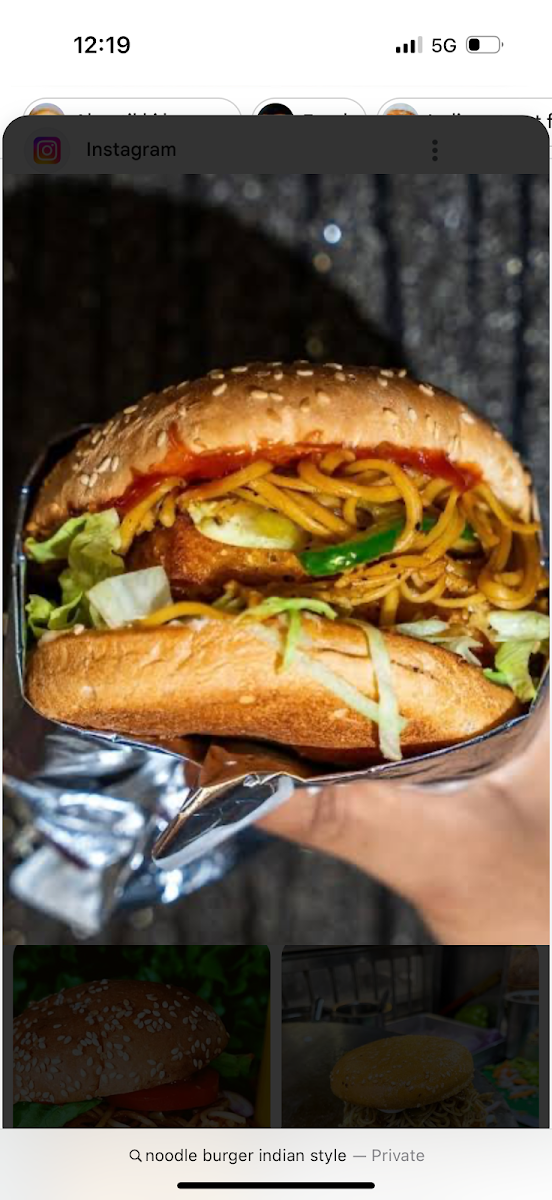 Paneer Noodle Burger, CHILLI BITES