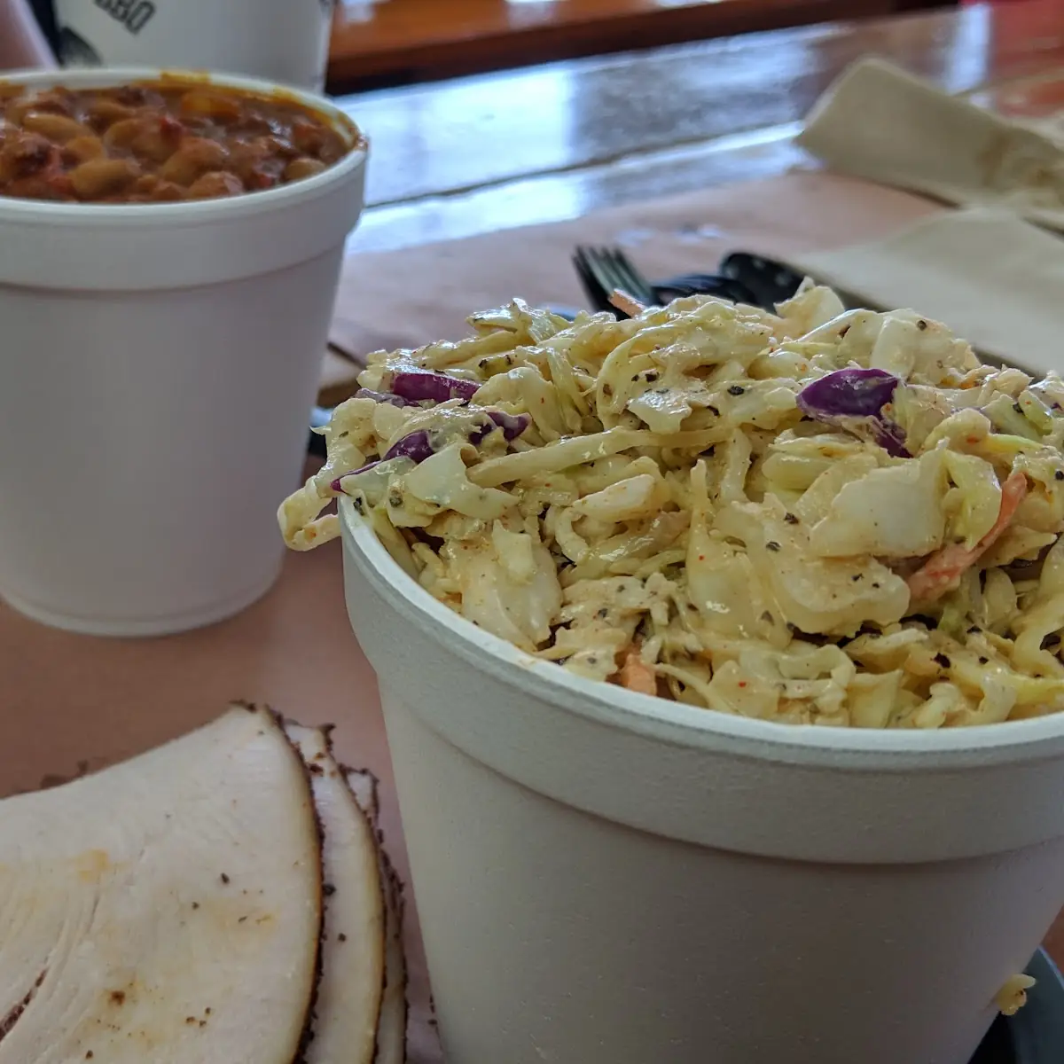 Baked Beans and Coleslaw